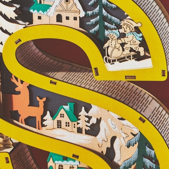 Anthropologie Monogram Wonderland Light-Up Scene Letter S - Picture 4 of 4